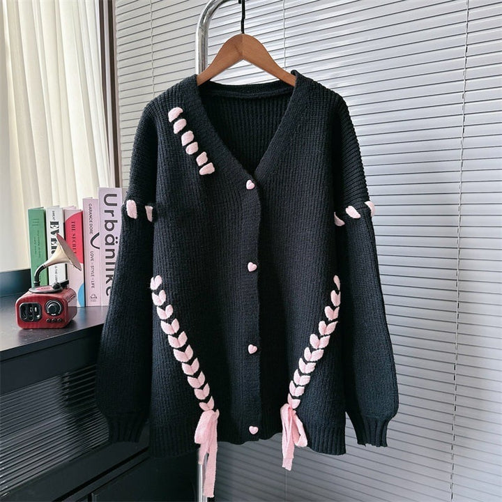 【outer】Vネックニットカーデ　M26103