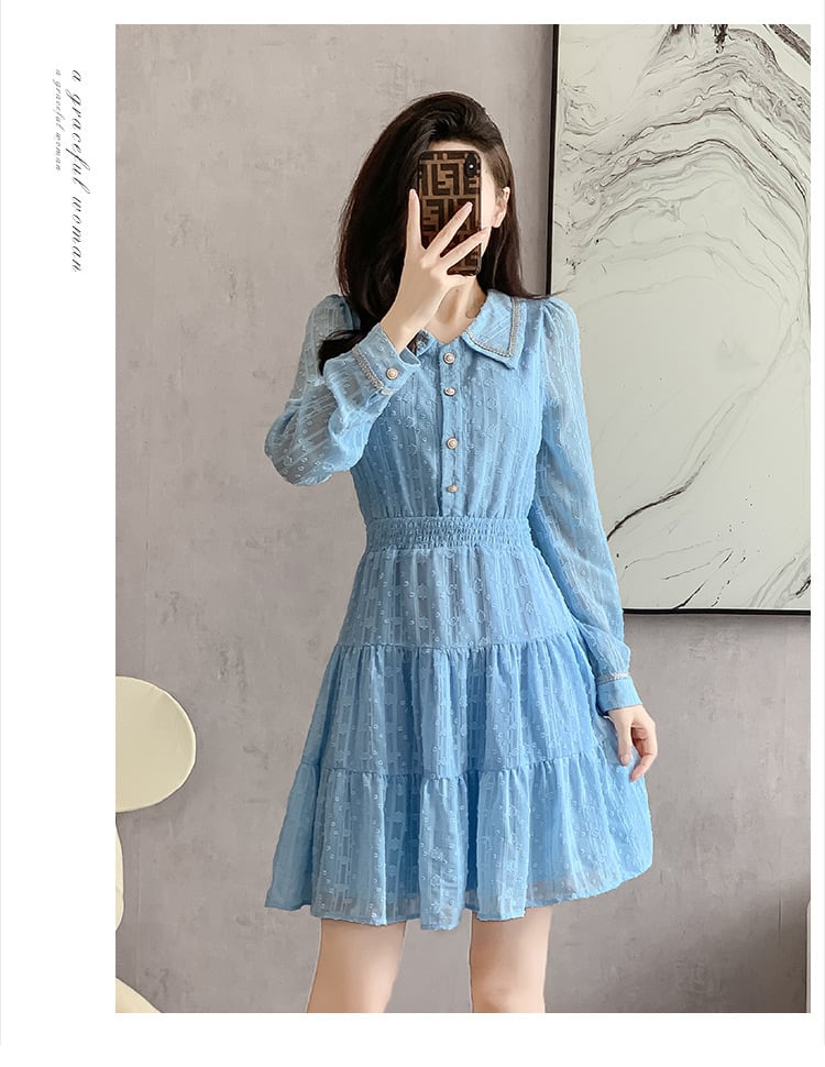 【dress】大人らしい エレガントデートワンピースおしゃれ　M17274