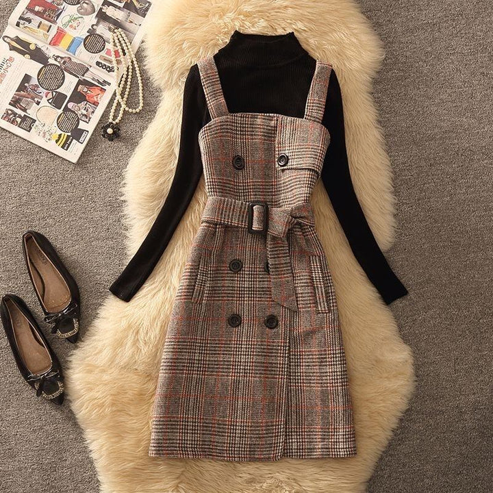 【dress】チェック柄キャミワンピース　N2258