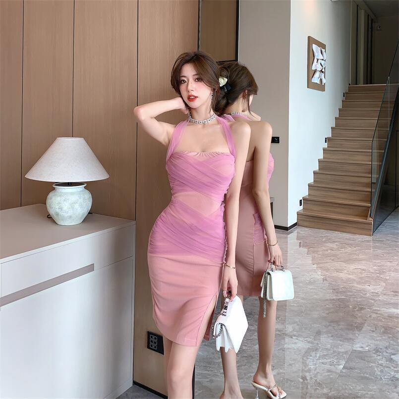 【dress】細身効果抜群♪エレガントデートワンピース　M17350