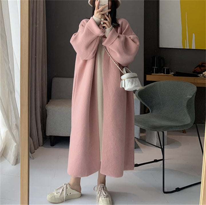 【outer】ロング丈ニットカーデ　M18409