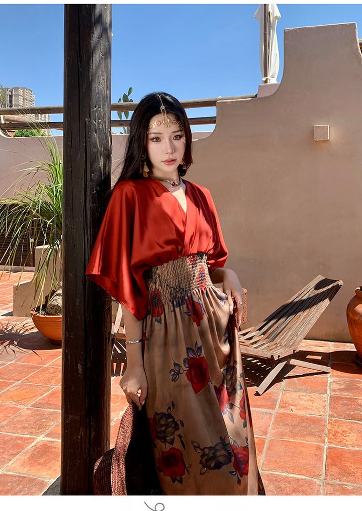 【dress】プリントワンピース　M25280