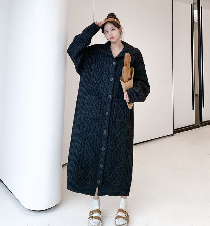 【dress】ロングニットワンピース　N2187