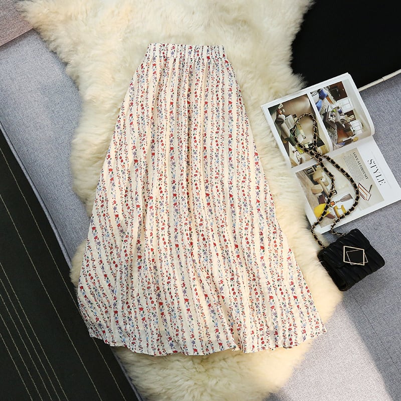 【bottoms】プリントスカート　M23940