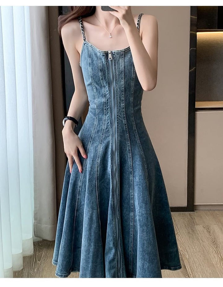 【dress】デニムキャミワンピース　M24267