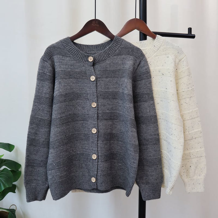【outer】クルーネックニットカーデ　M26489
