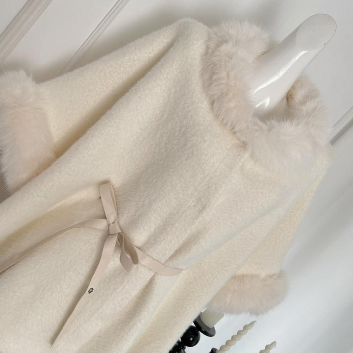 【outer】ファーケープコート　M27723