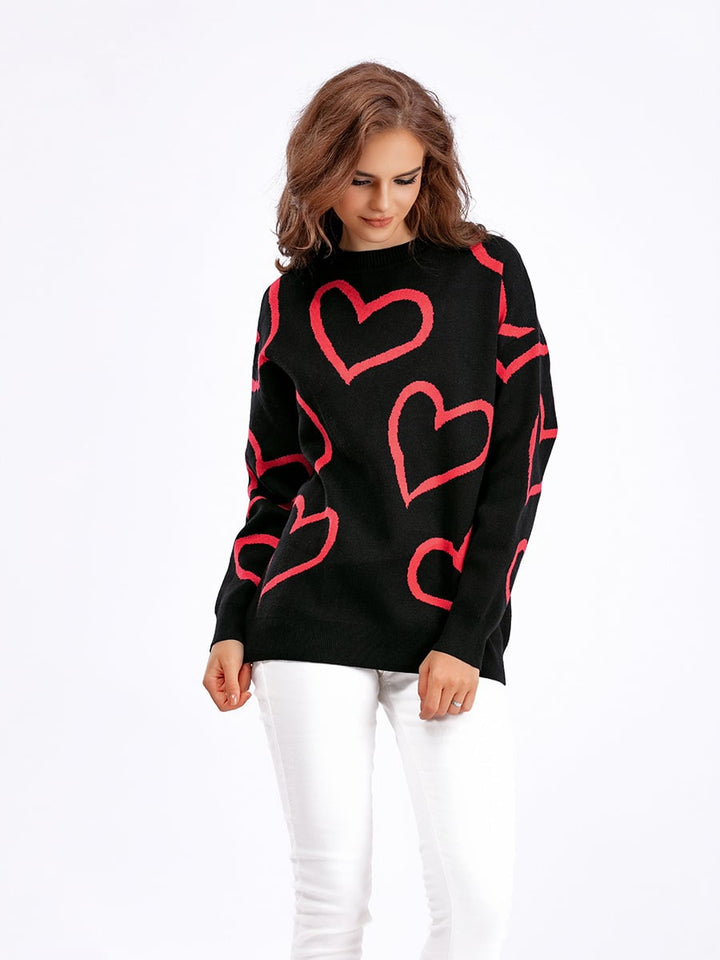 【tops】クルーネックニットセーター　M17833