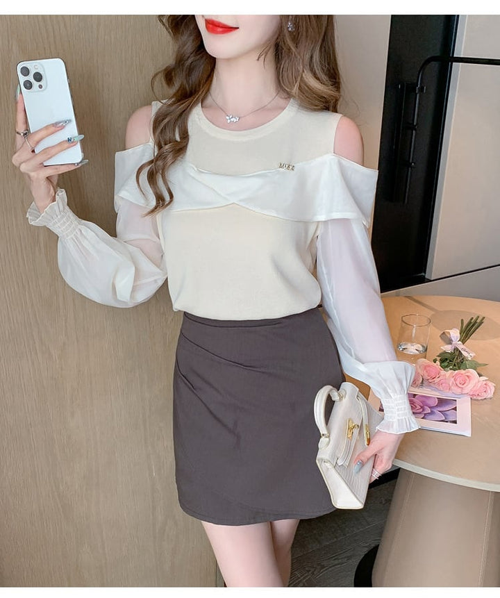 【tops】オフショルダートップス　M29037