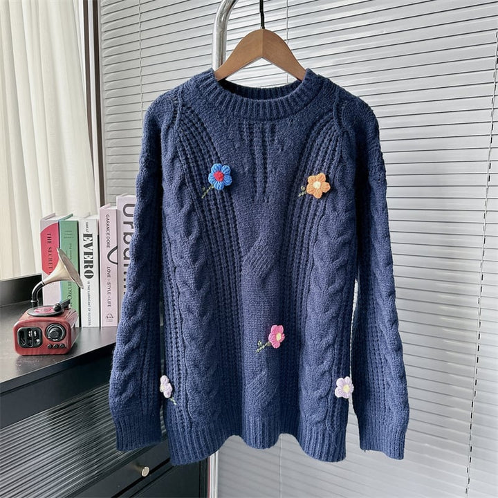 【tops】クルーネックニットセーター　M26878