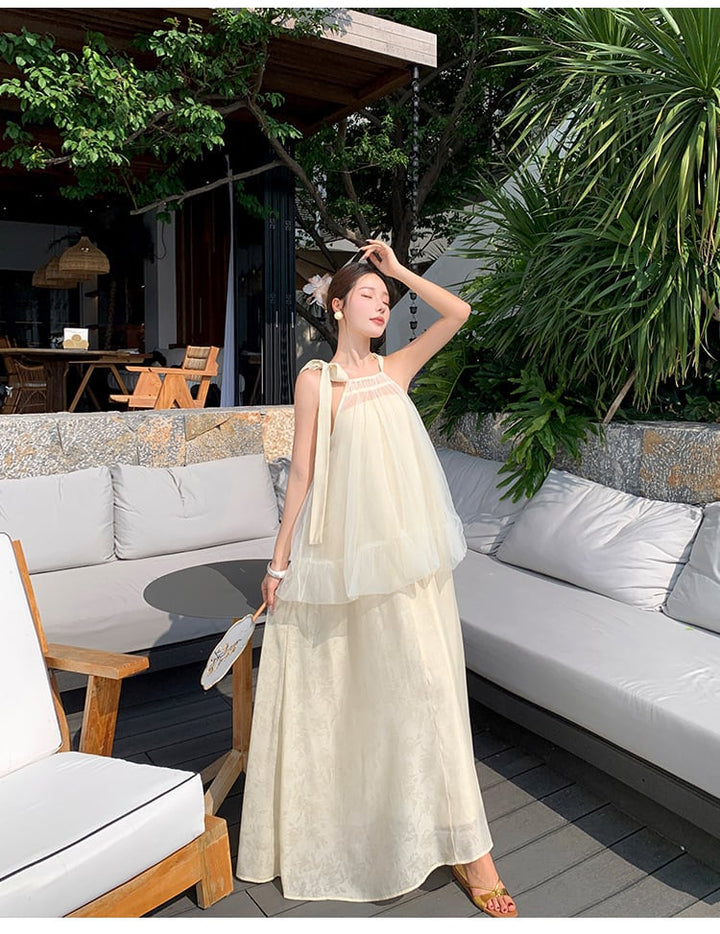 【dress】ホルターネックワンピース　M24764