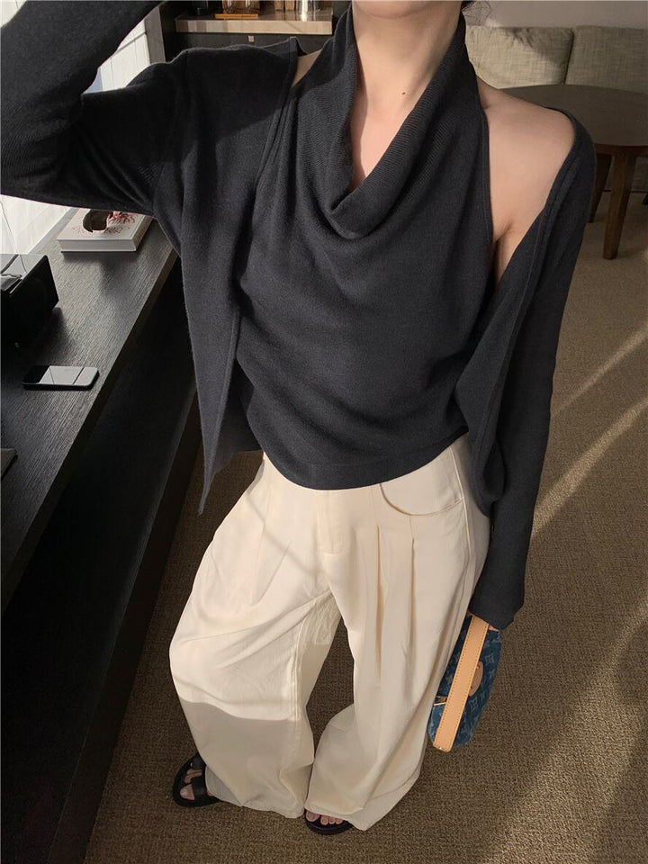 【outer】ドッキングニットカーデ　M28713