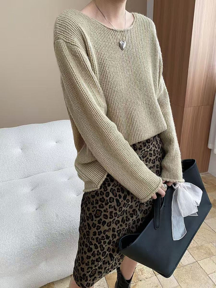 【tops】ニットトップス　K0659