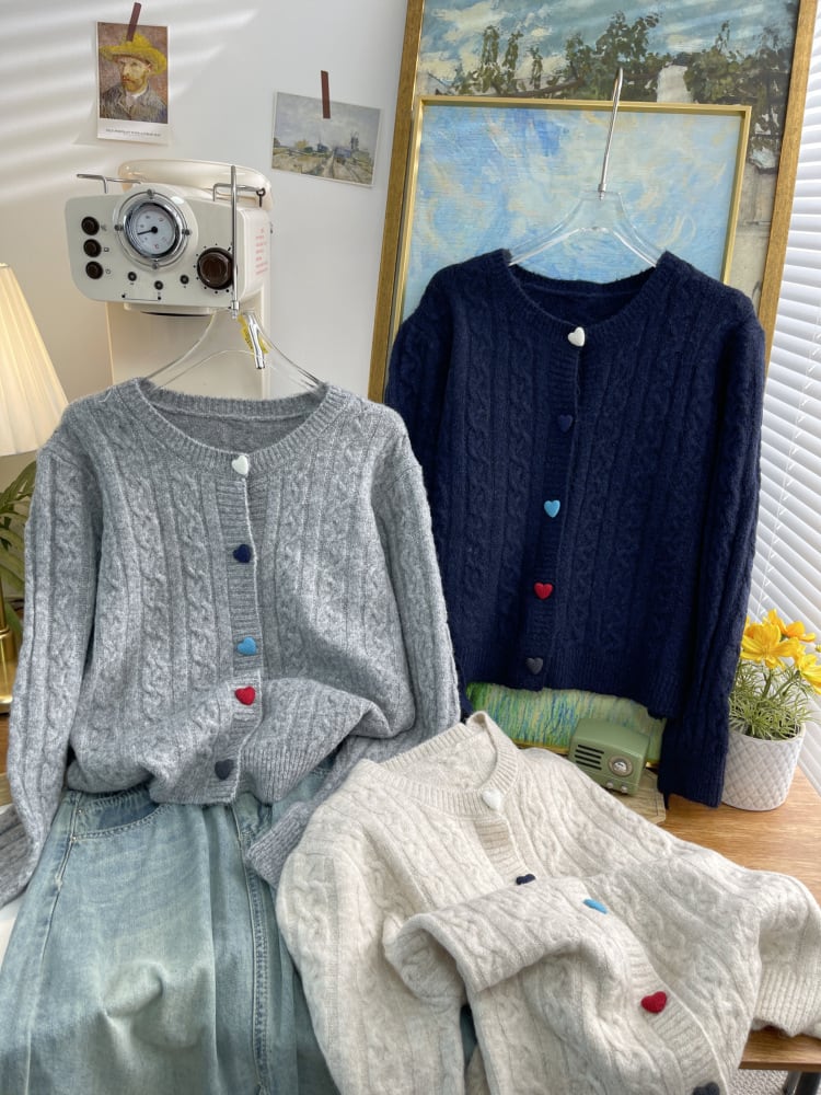【outer】ニットカーデ　M26473