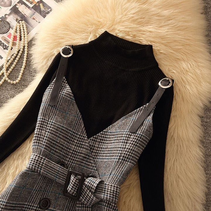 【dress】チェック柄キャミワンピース　N2256