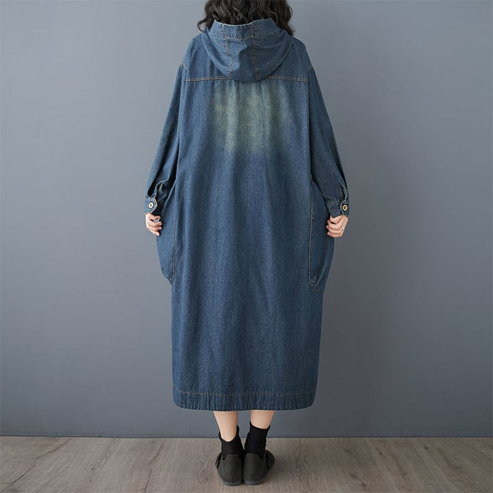 【dress】デニムカジュアルワンピース　M29674