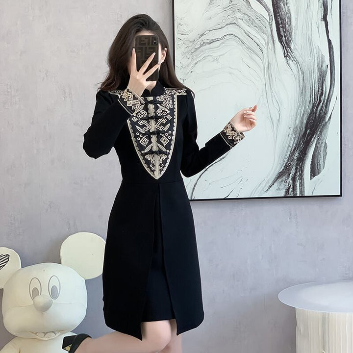 【dress】切り替えワンピース　M27191