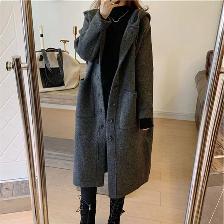 【outer】ロング丈ニットカーデ　M25565