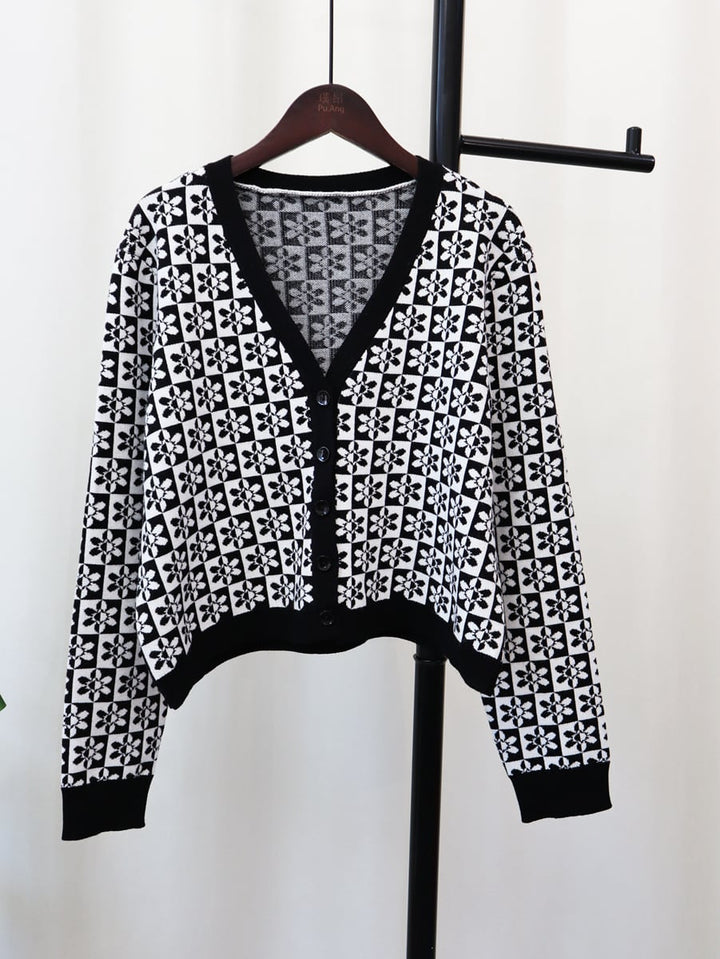 【outer】Vネックニットカーディガン　M18066