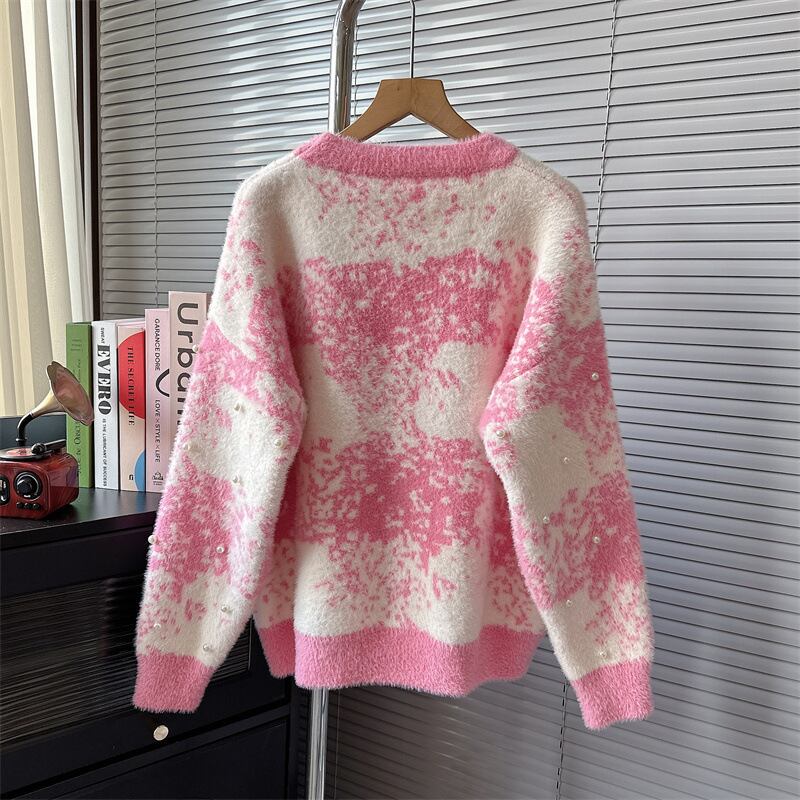 【tops】パールニットセーター　M19066