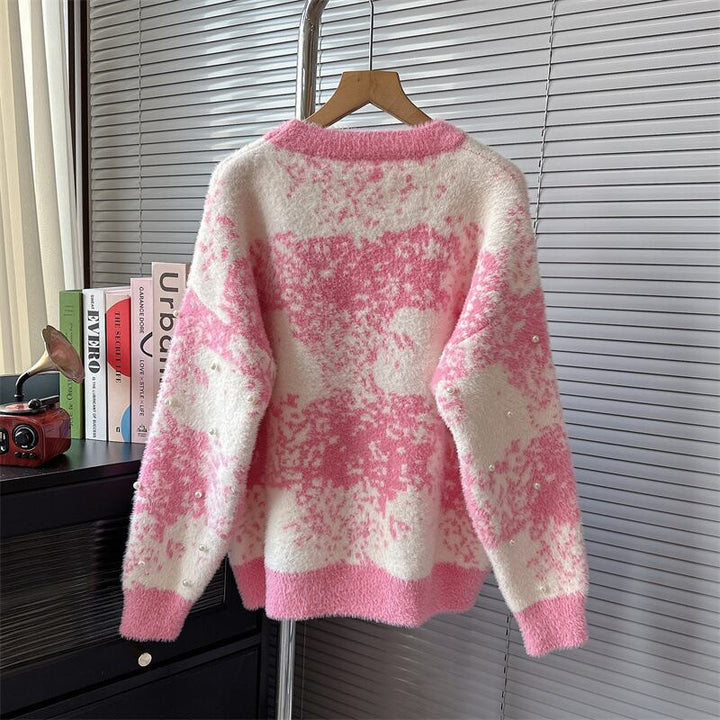 【tops】パールニットセーター　M19066