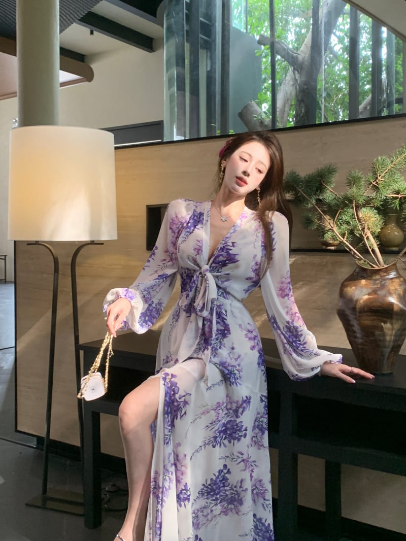 【dress】花柄ワンピース　M24517