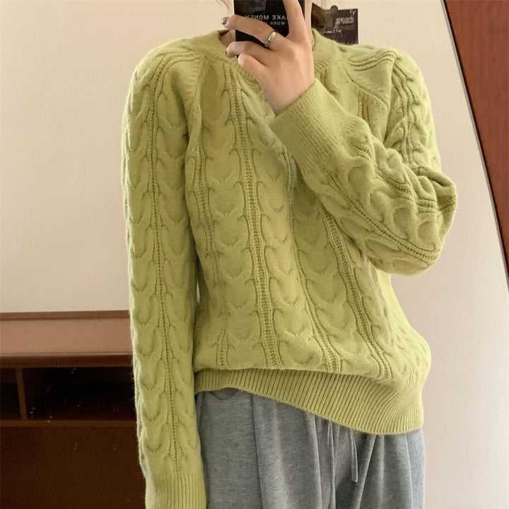 【tops】クルーネックニットセーター　M17980