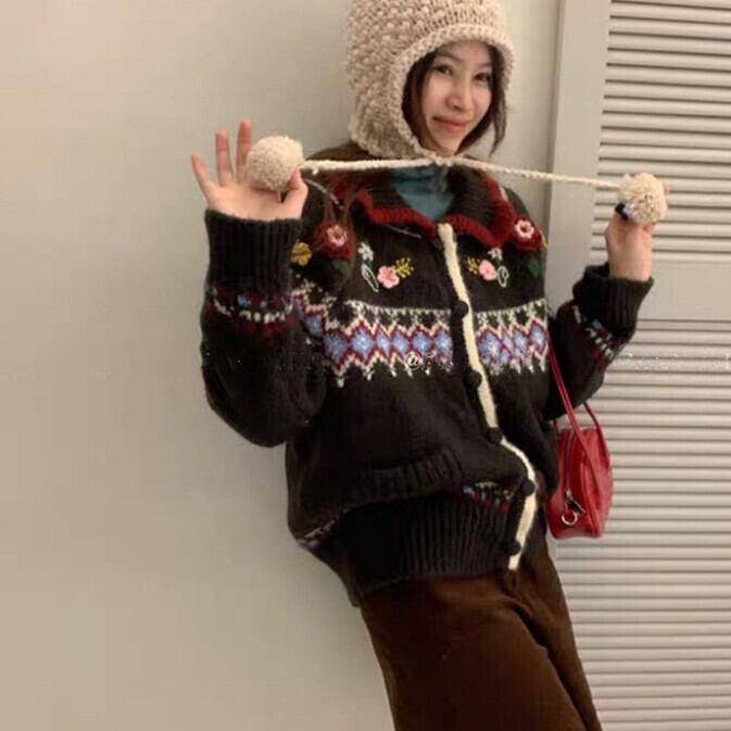 【outer】ニットカーデ　M27871