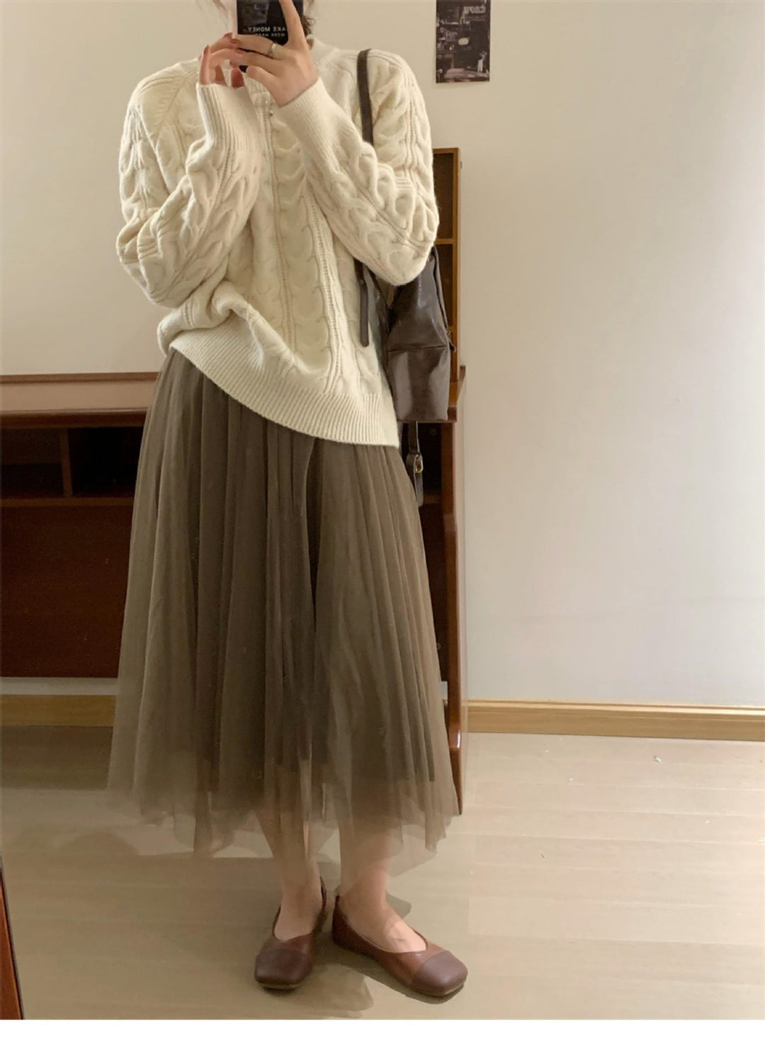 【tops】クルーネックニットセーター　M17980