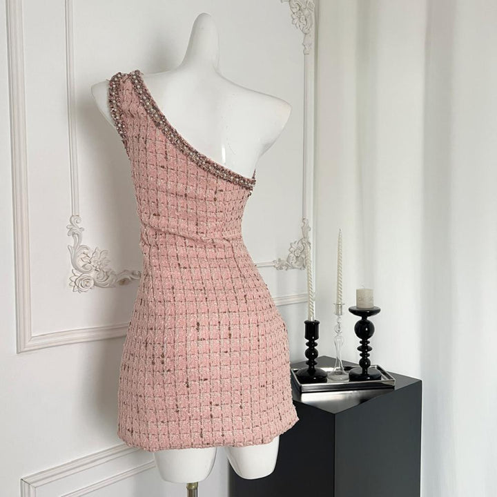 【dress】パールオフショルダーワンピース　M24268