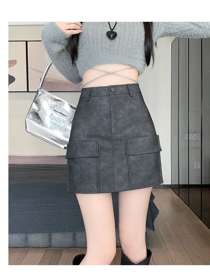 【bottoms】ハイウエストスカート　M25629