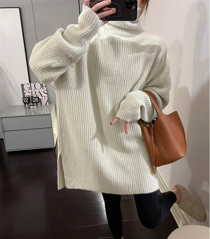 【tops】ハイネックニットセーター　M18368