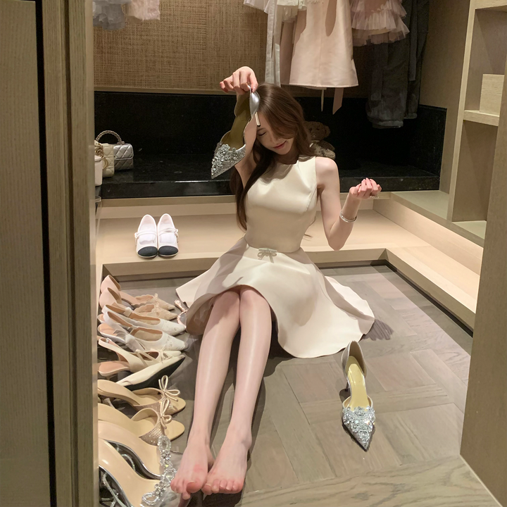 【dress】ビジューミニワンピース　N3525