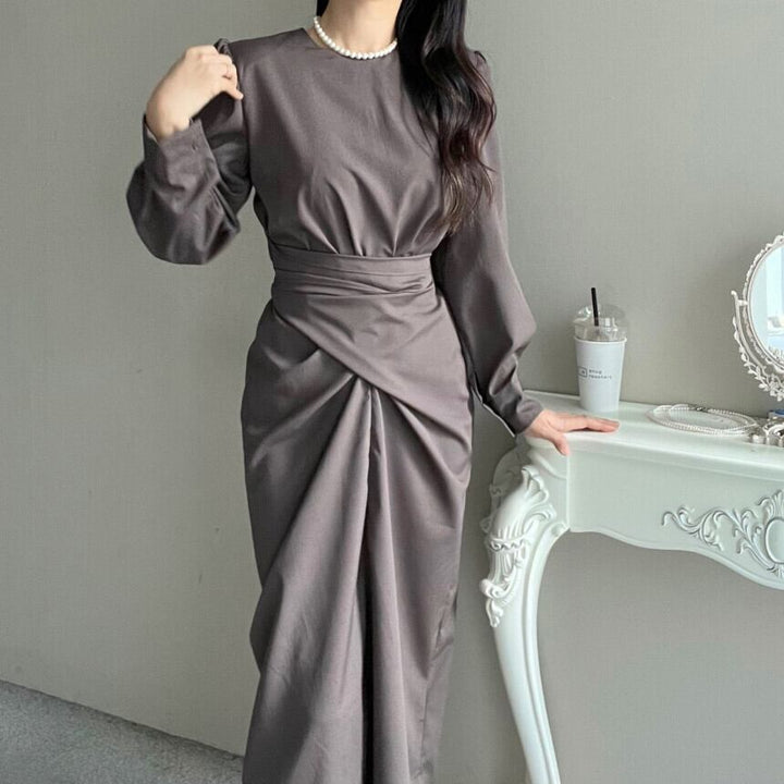 【dress】クルーネックワンピース　M29550