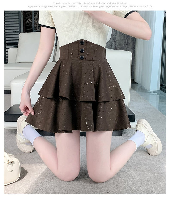 【bottoms】キラキラプリーツスカート　M29465