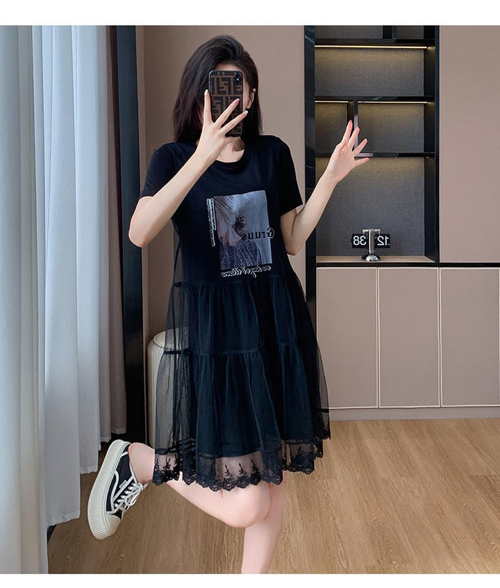 【dress】人気を独占中 切り替えカジュアルワンピース　M16957