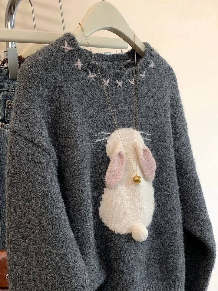 【tops】クルーネックニットセーター　M29271