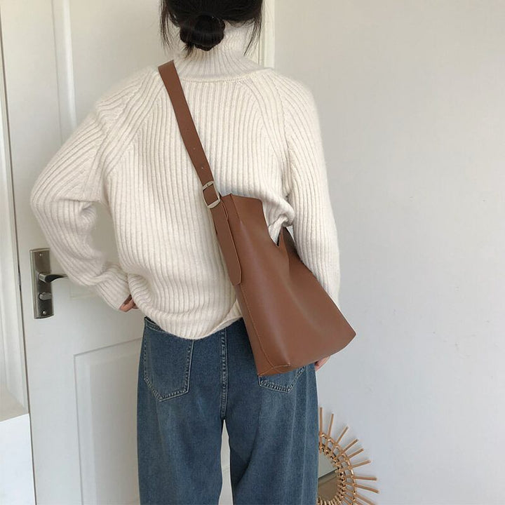 【tops】ハイネックニットセーター　M27226