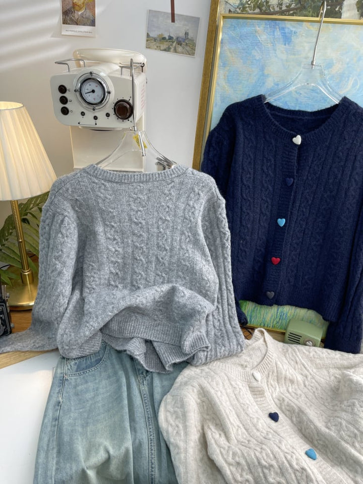 【outer】ニットカーデ　M26473