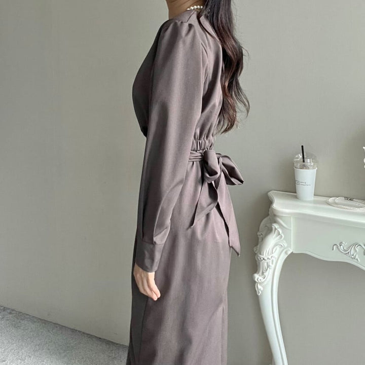 【dress】クルーネックワンピース　M29550
