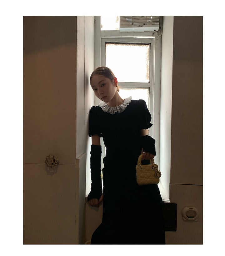 【dress】デートワンピースアームカバー付き　M26459