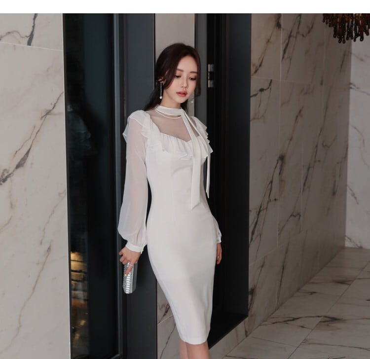 【dress】女性力を高める～切り替えデートワンピース　M17409