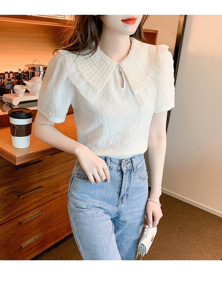 【tops】おしゃれ大人気ドールカラーシャツトップス　M17379