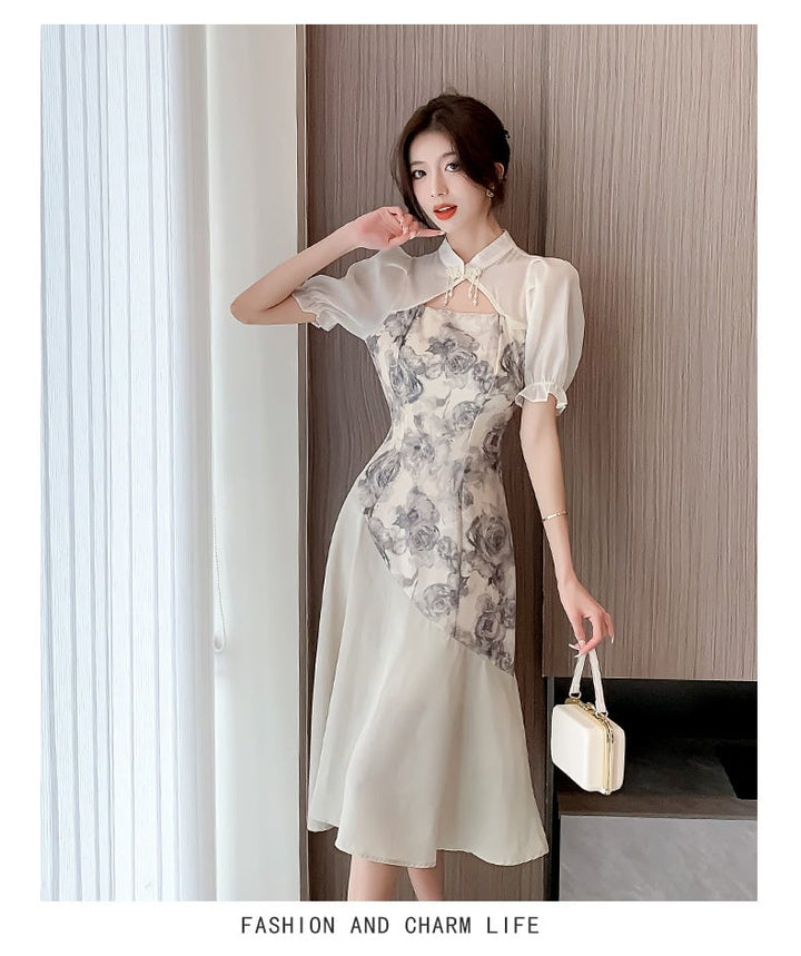 【dress】知的で品の良い♡エレガント切り替えデートワンピース　M16974