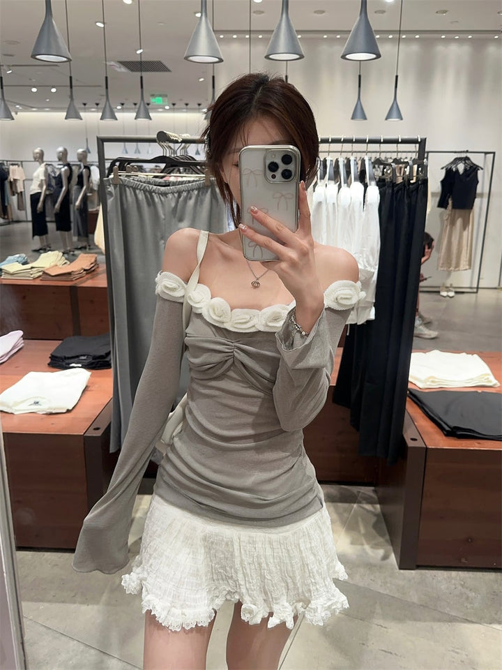 【tops】立体フラワートップス　M25541