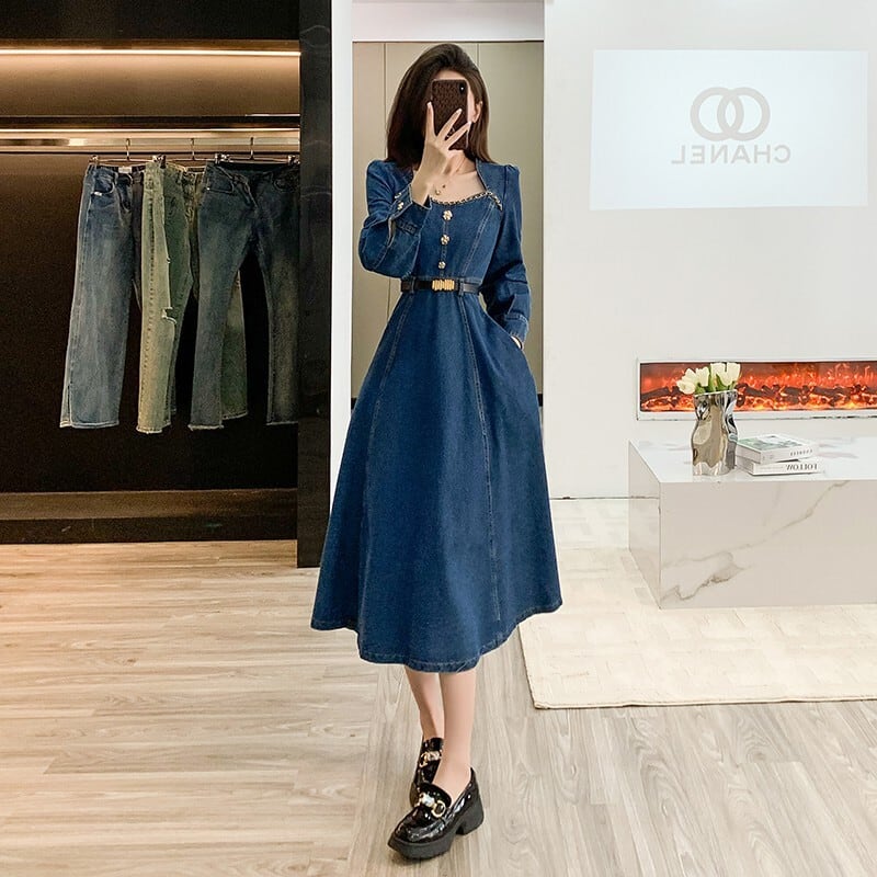 【dress】デニムワンピース　M25742