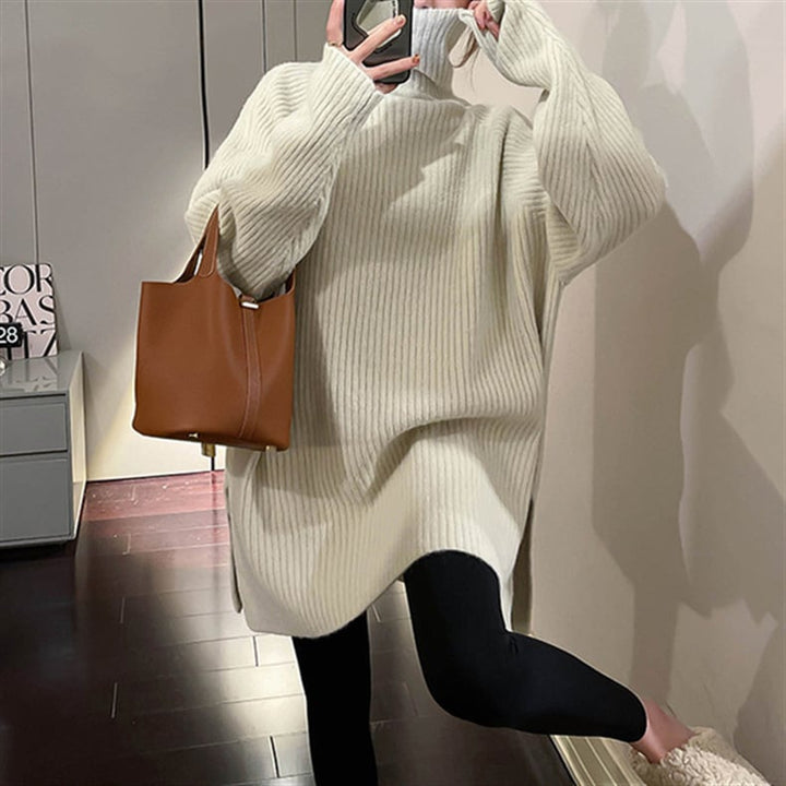 【tops】ハイネックニットセーター　M18368