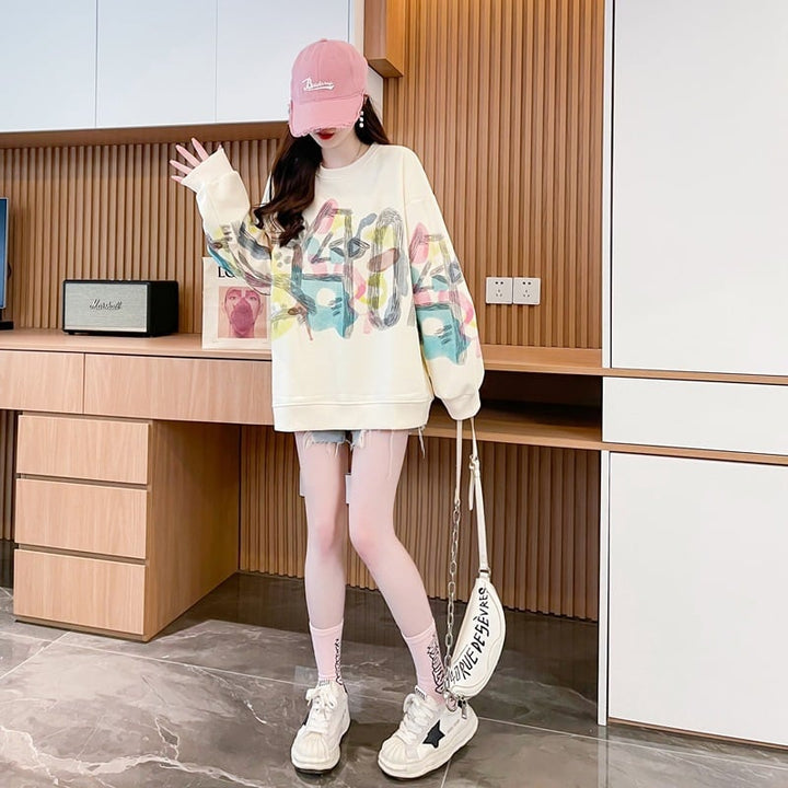 【tops】プリントプルオーバー　M26563