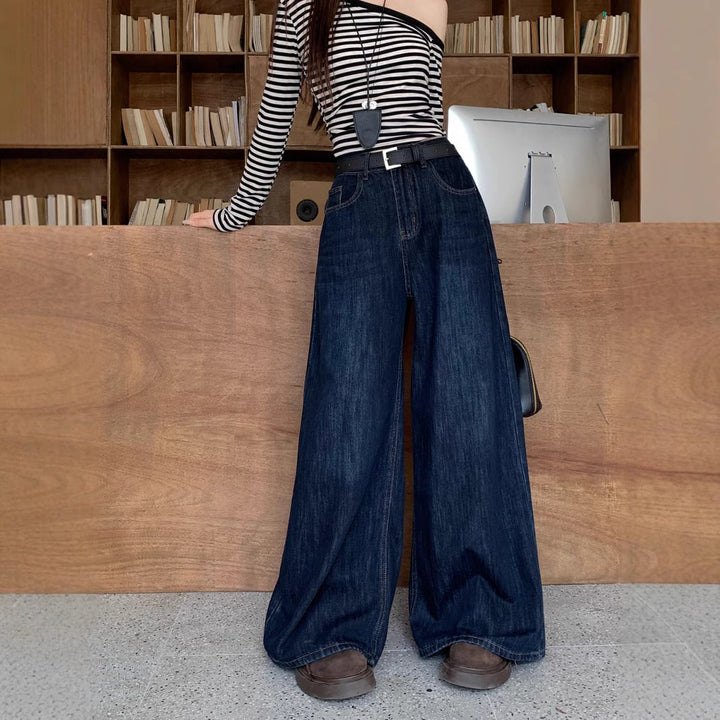 【bottoms】デニムワイドパンツ　M29829