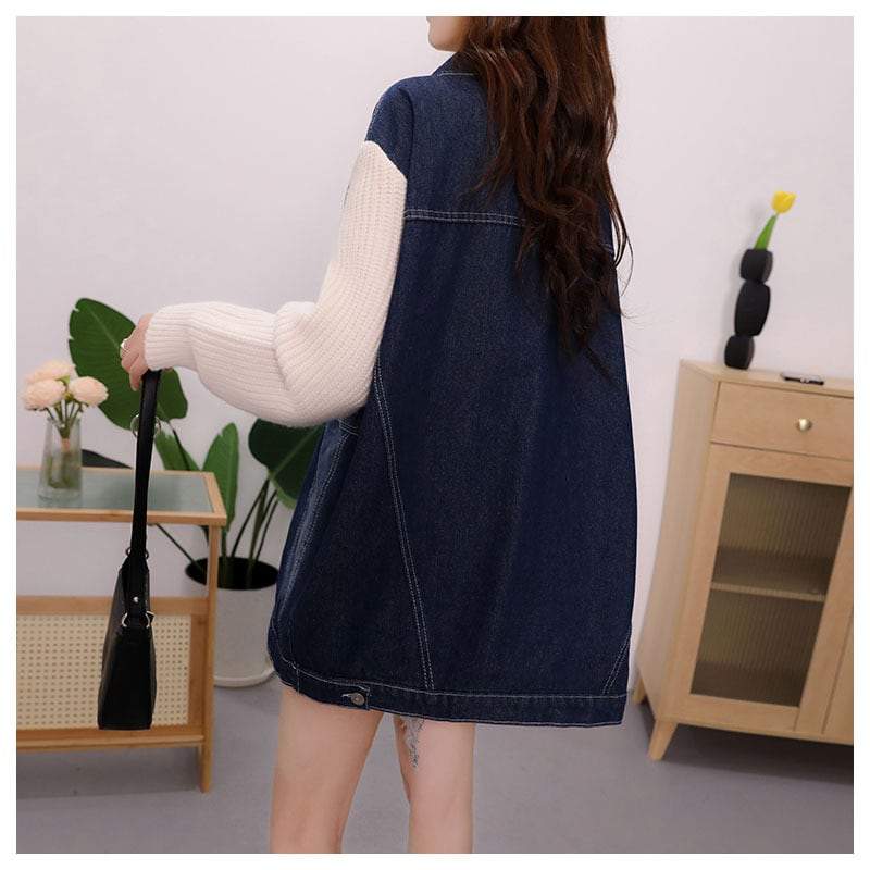 【outer】ドッキングニットカーデ　M19335